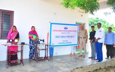 Distributed 10 sewing machines to widows and unemployed